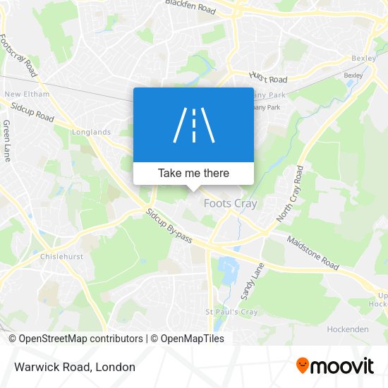 Warwick Road map