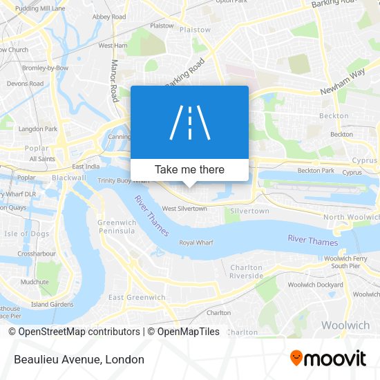 Beaulieu Avenue map