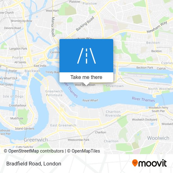Bradfield Road map