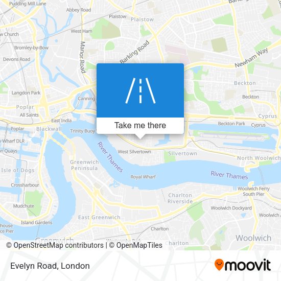 Evelyn Road map