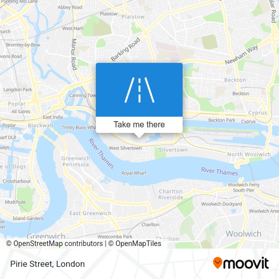 Pirie Street map