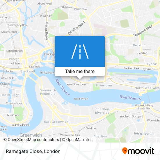 Ramsgate Close map