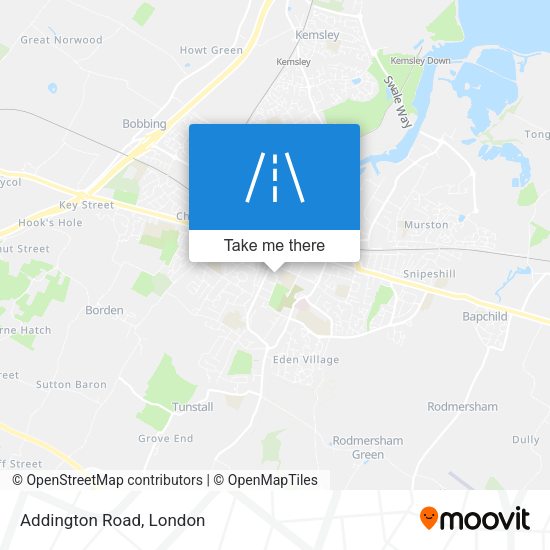Addington Road map