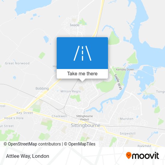 Attlee Way map