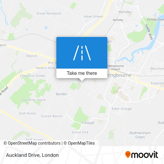 Auckland Drive map