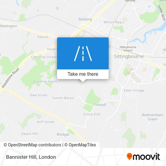 Bannister Hill map