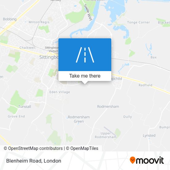 Blenheim Road map