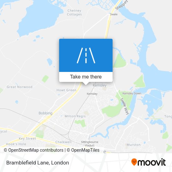 Bramblefield Lane map