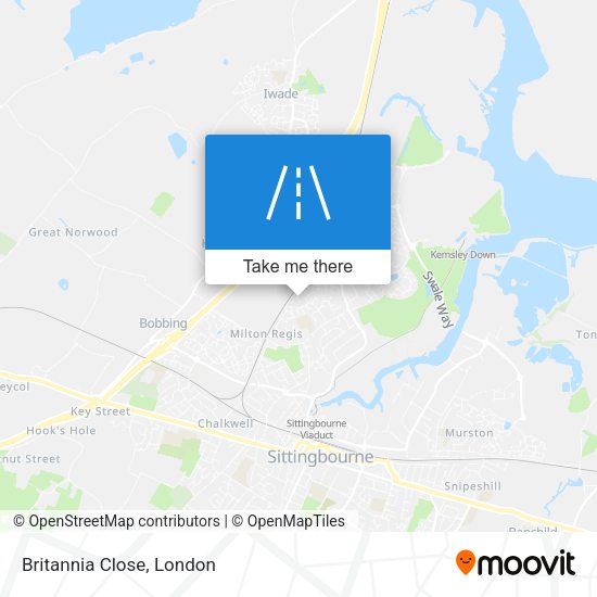 Britannia Close map