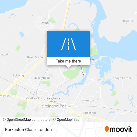 Burkeston Close map