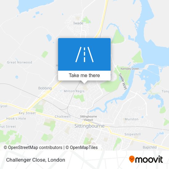 Challenger Close map