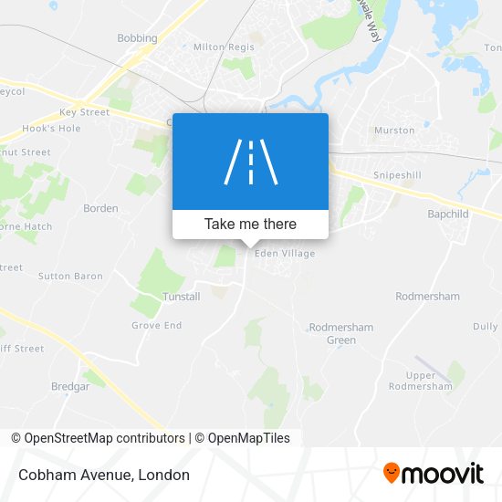 Cobham Avenue map