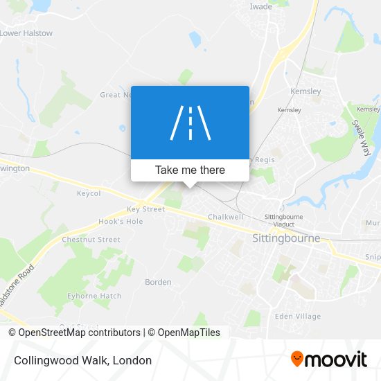 Collingwood Walk map