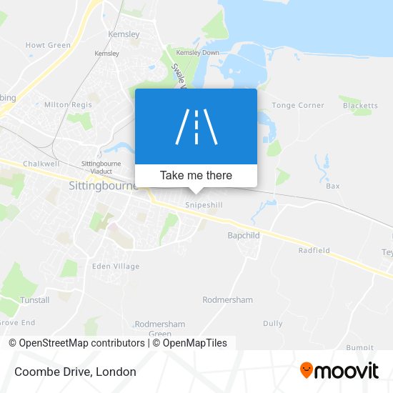 Coombe Drive map