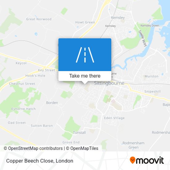 Copper Beech Close map
