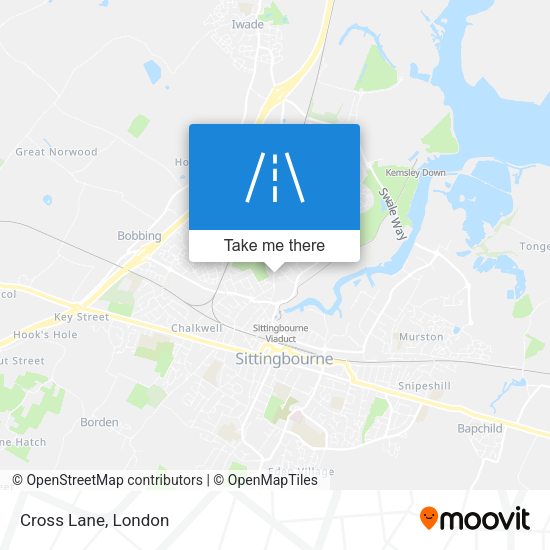 Cross Lane map