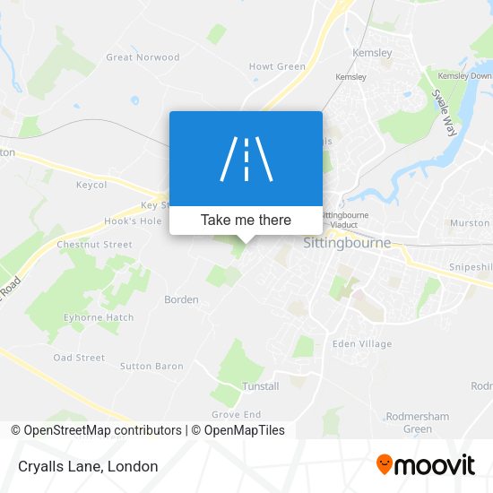 Cryalls Lane map