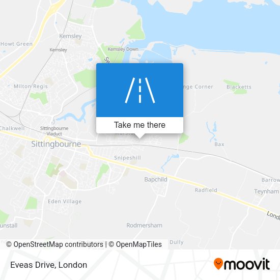 Eveas Drive map