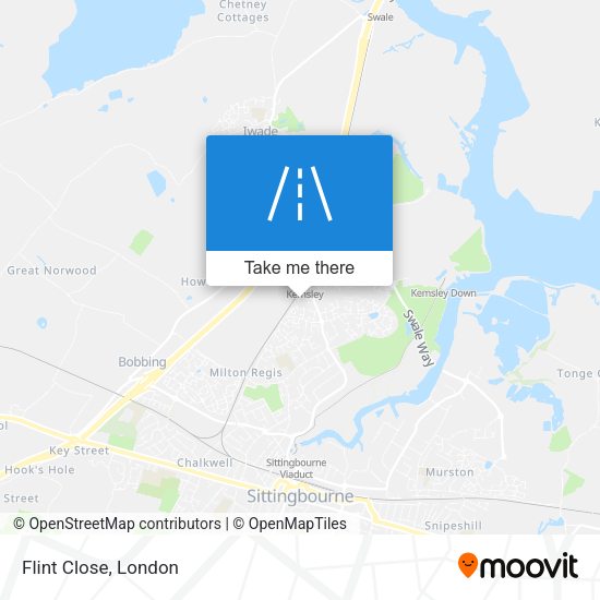 Flint Close map