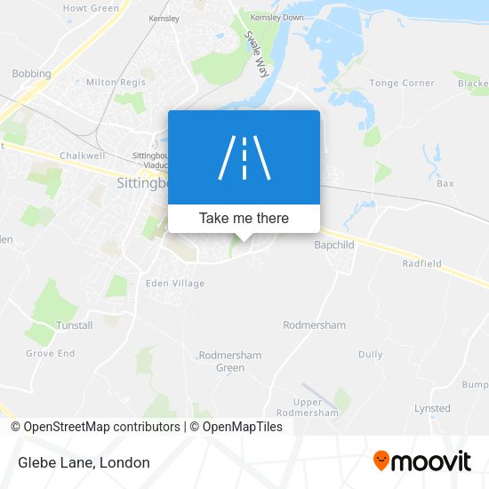 Glebe Lane map