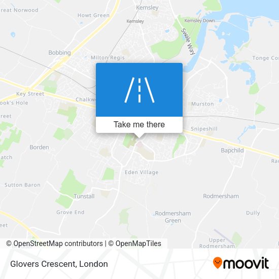 Glovers Crescent map