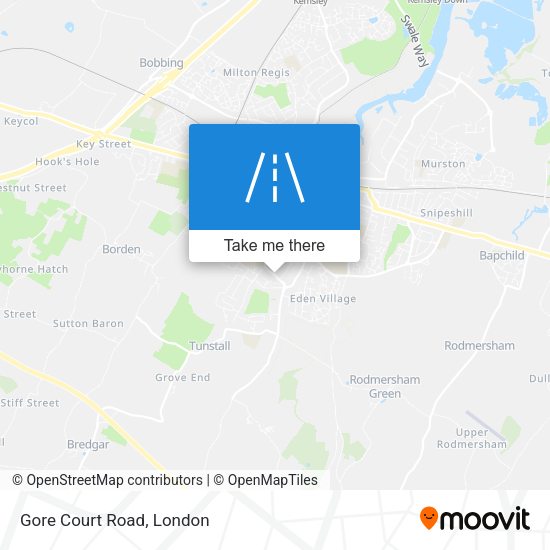 Gore Court Road map