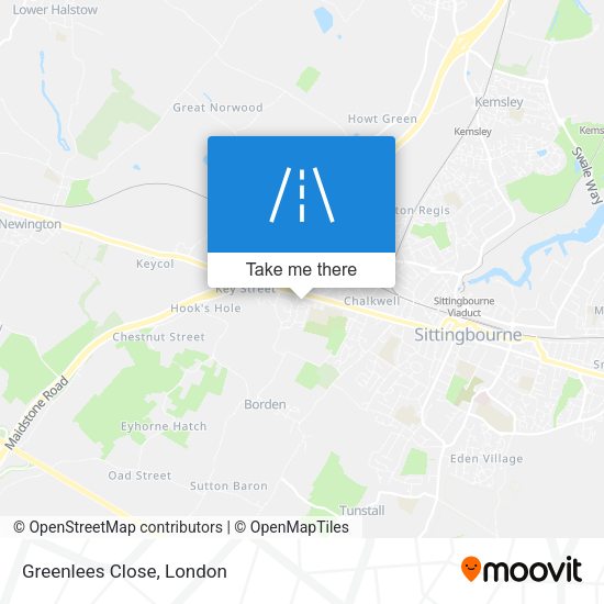 Greenlees Close map