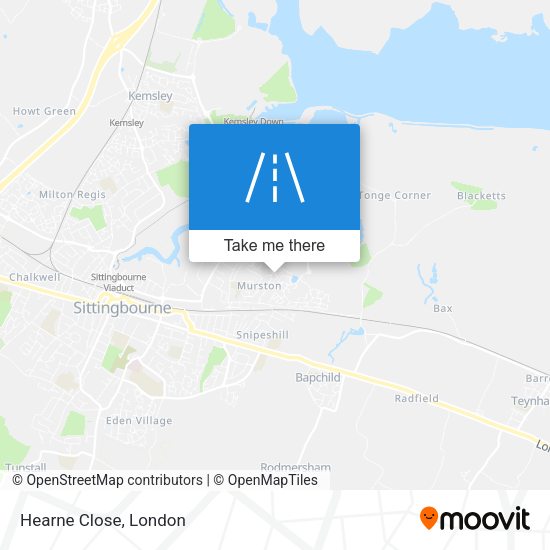 Hearne Close map