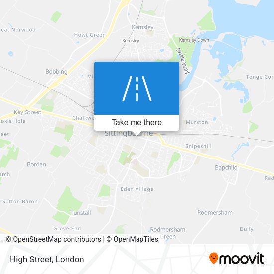 High Street map