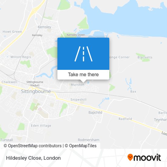 Hildesley Close map