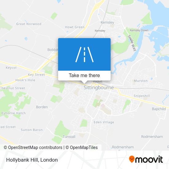 Hollybank Hill map