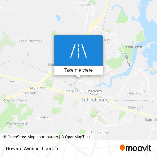 Howard Avenue map