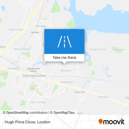 Hugh Price Close map