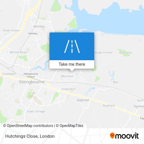 Hutchings Close map