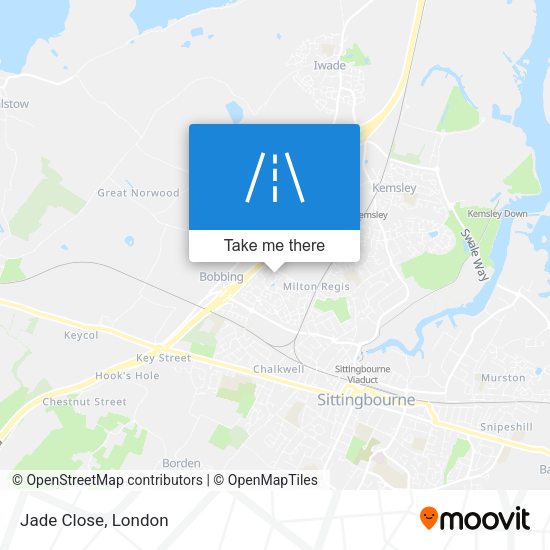 Jade Close map
