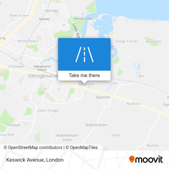 Keswick Avenue map