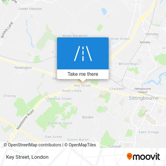 Key Street map