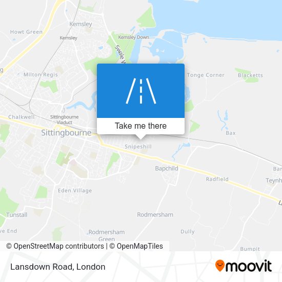 Lansdown Road map