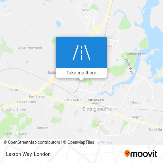 Laxton Way map