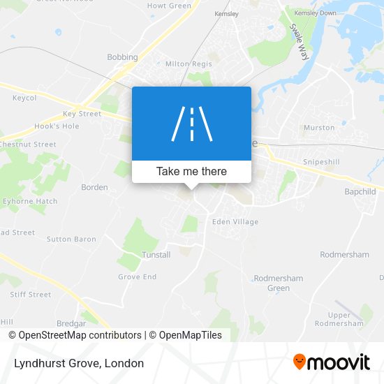 Lyndhurst Grove map