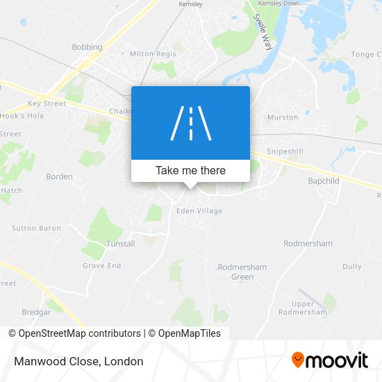 Manwood Close map
