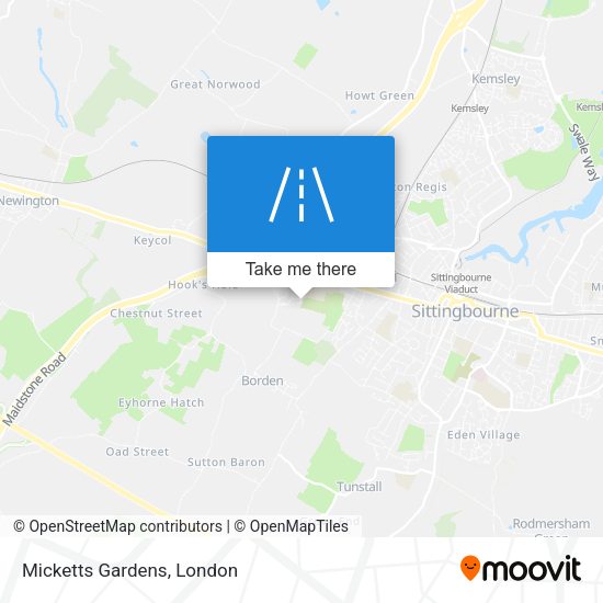 Micketts Gardens map