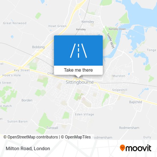 Milton Road map