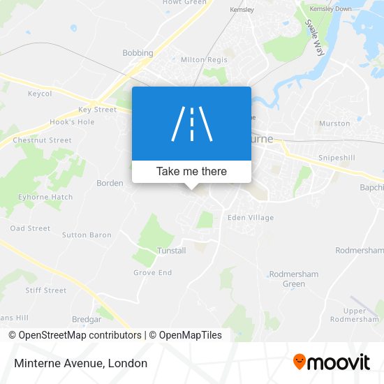 Minterne Avenue map