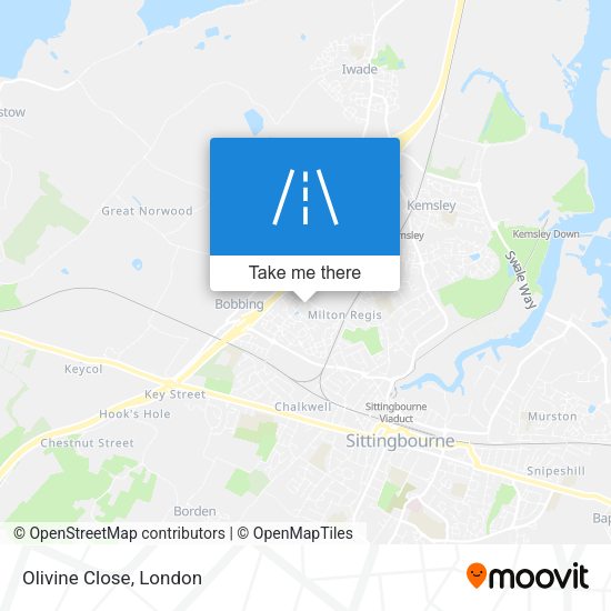 Olivine Close map