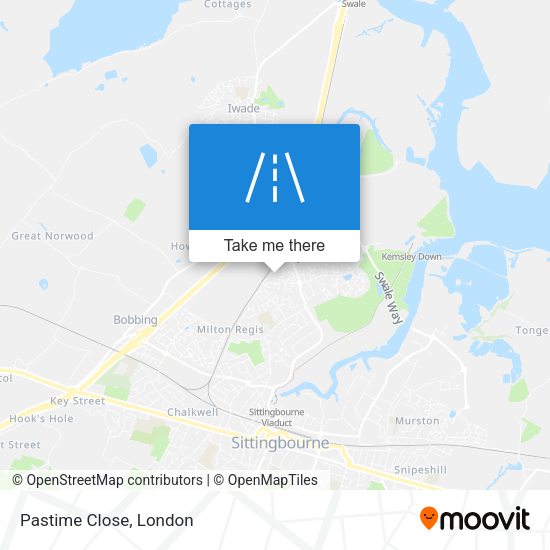 Pastime Close map