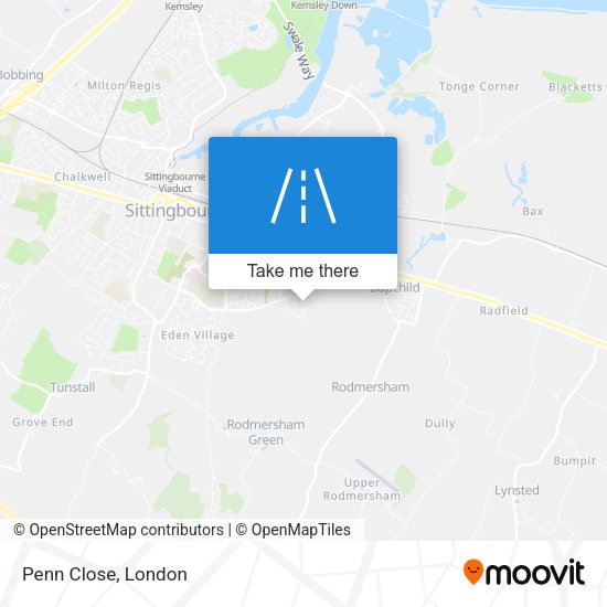 Penn Close map
