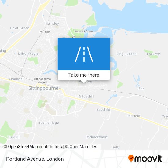 Portland Avenue map