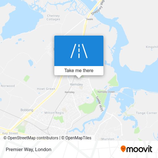 Premier Way map
