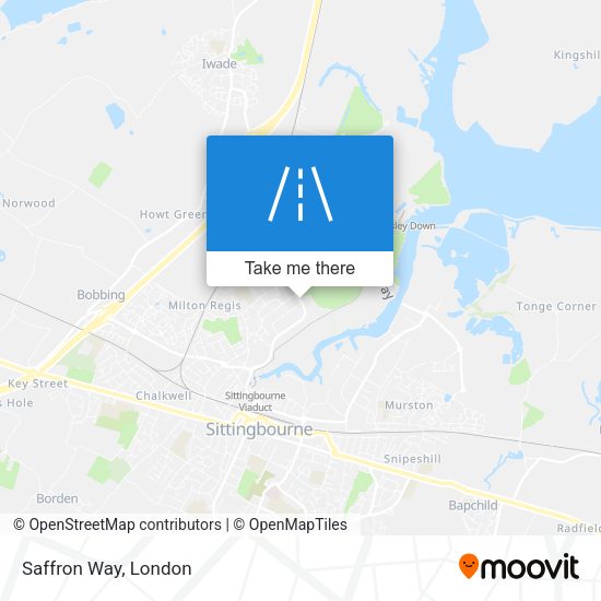 Saffron Way map